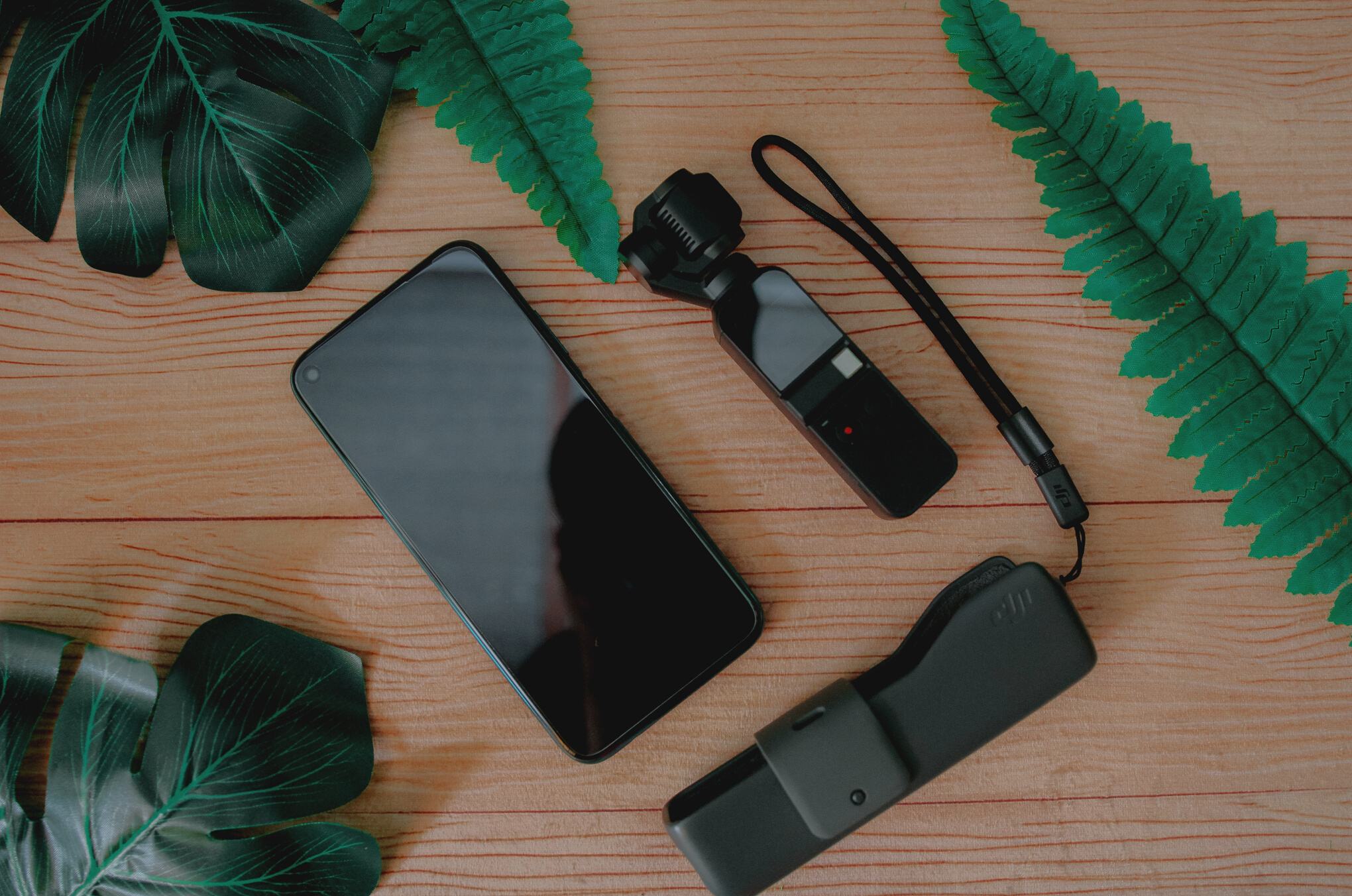 Composition with digital devices for video blogger